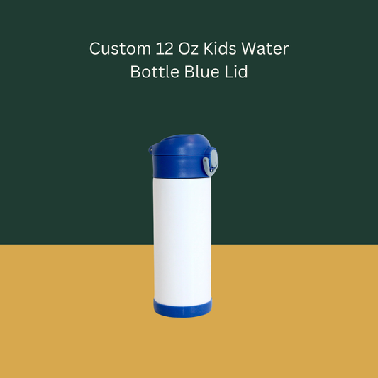 Custom 12 Oz Kids Water Bottle Multi Color Lids