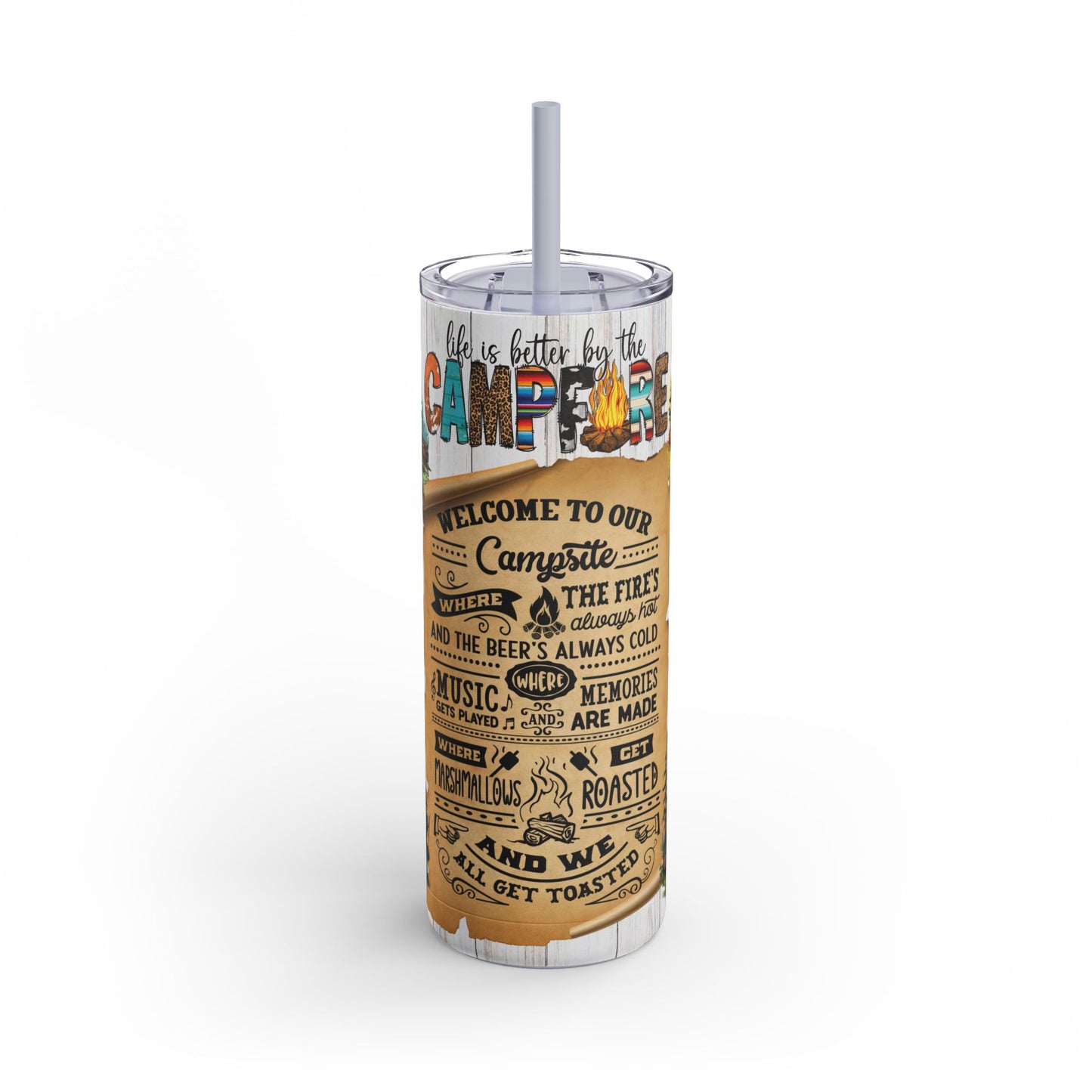 Camping Memories" 20 OZ Stainless Steel Tumbler