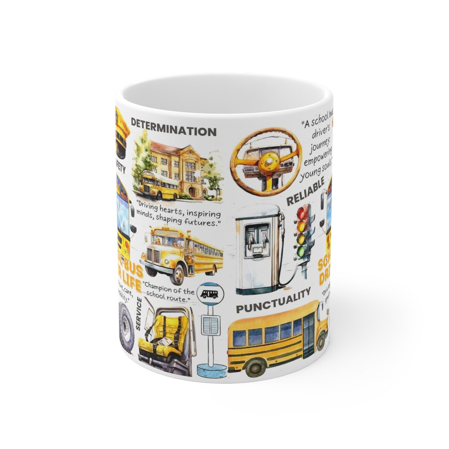 School Bus Driver Life" Ceramic Mug
