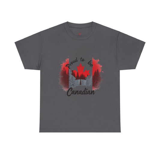 Proud to be Canadian T-Shirt – Bold Maple Leaf Design
