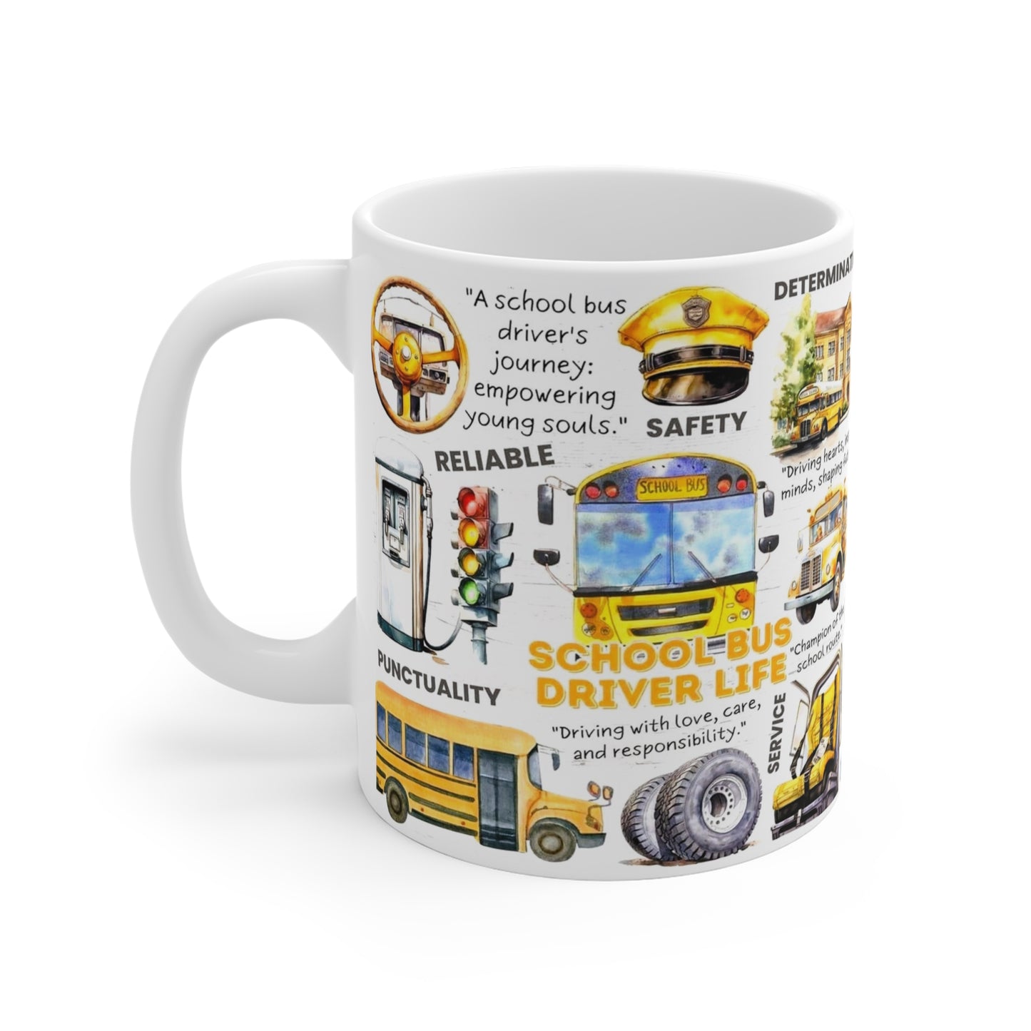 School Bus Driver Life" Ceramic Mug