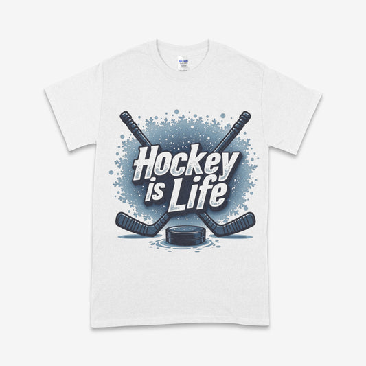 Hockey is Life T-Shirt – Classic Ice Hockey Fan Tee