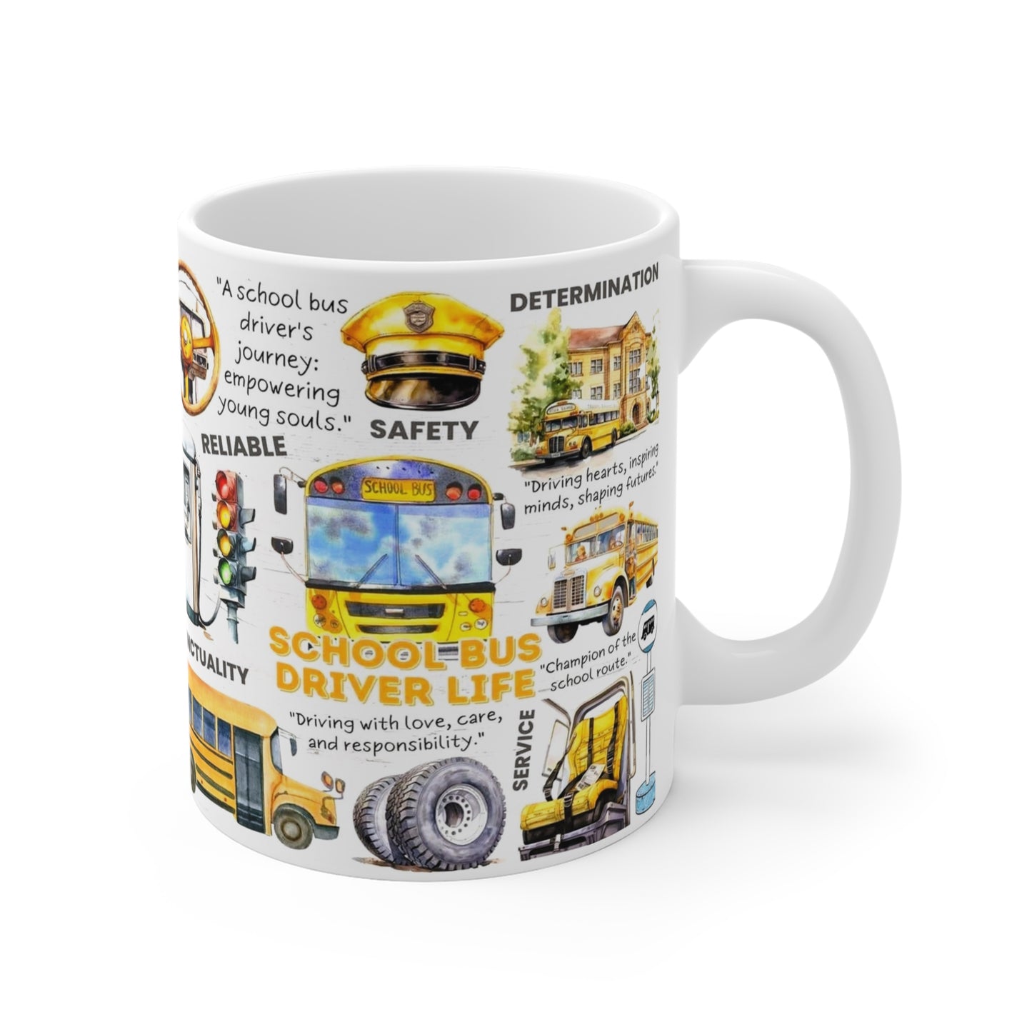 School Bus Driver Life" Ceramic Mug