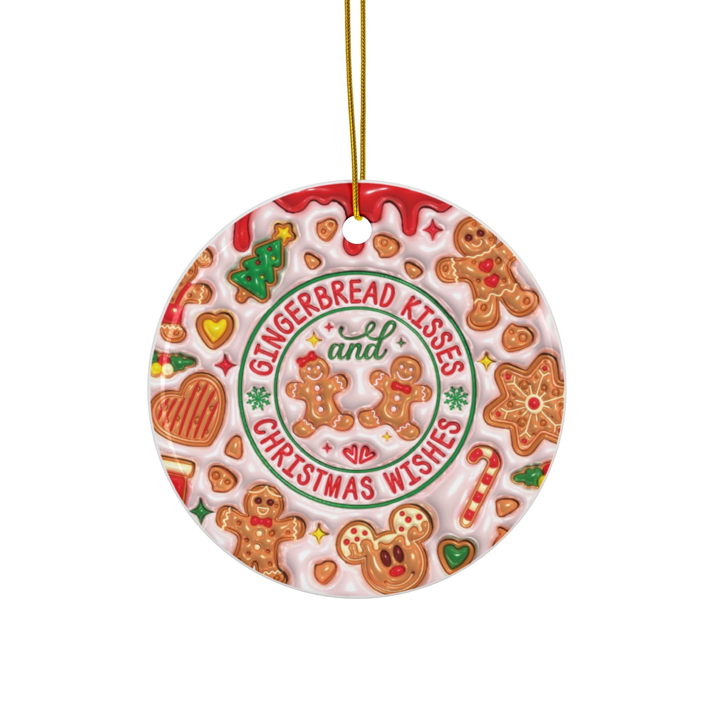 Christmas Sublimation Ornament 4-Pack – Festive Double-Sided Designs, Durable MDF Material