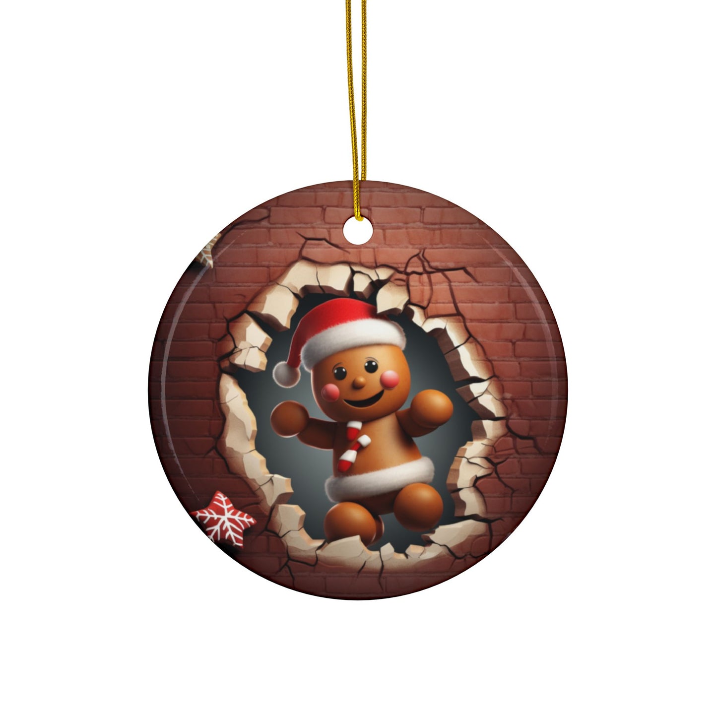 3D Christmas Sublimation Ornament 4-Pack – Santa, Snowman, Gingerbread, and Elves, Double-Sided MDF