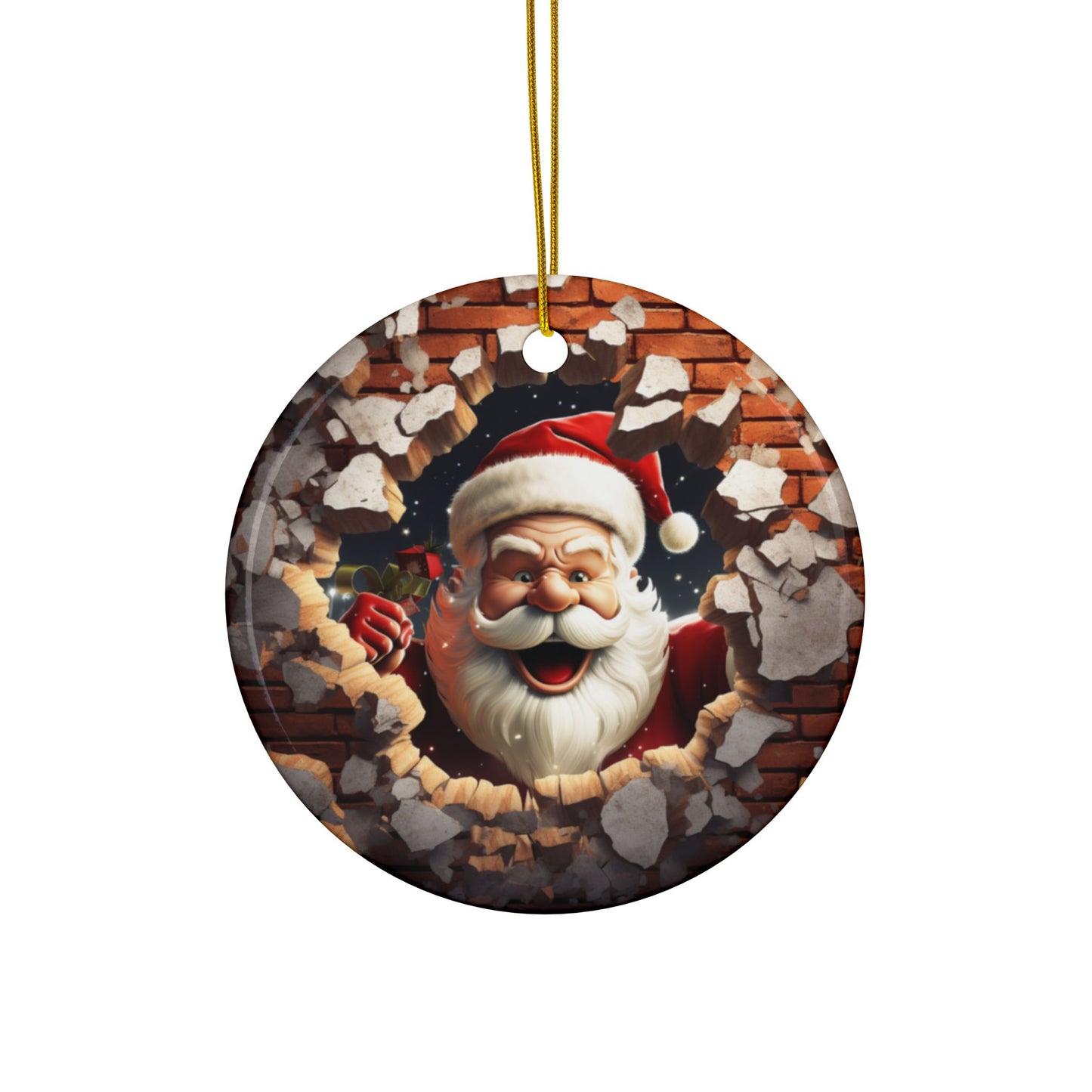 3D Christmas Sublimation Ornament 4-Pack – Santa, Snowman, Gingerbread, and Elves, Double-Sided MDF