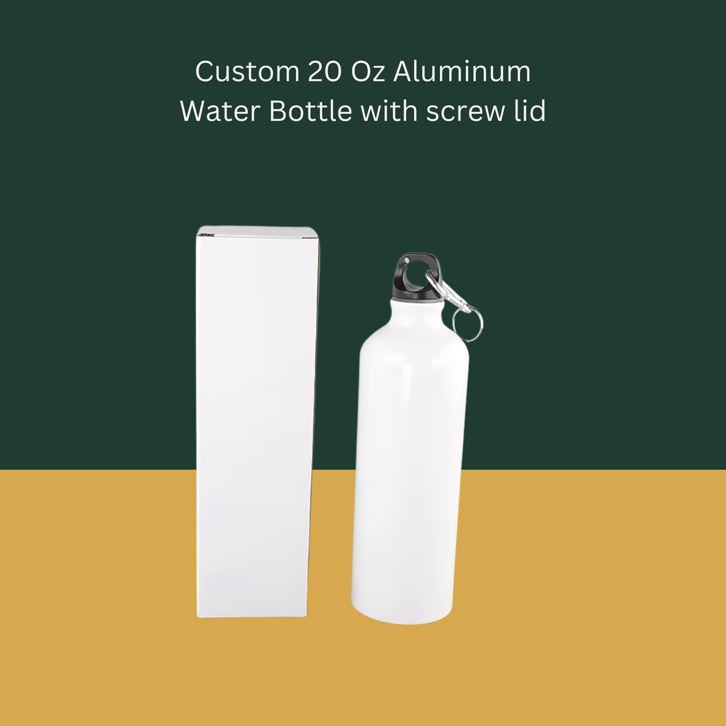 Custom 20 Oz Aluminum Water Bottle with screw lid (BMP)