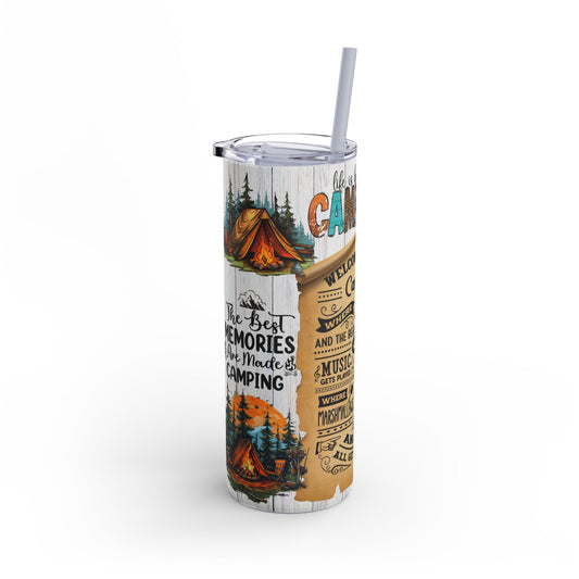 Camping Memories" 20 OZ Stainless Steel Tumbler