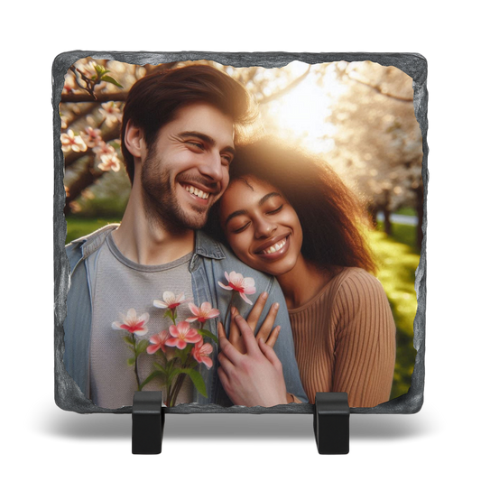 Custom 6×6 Square Sublimation Photo Rock Slate