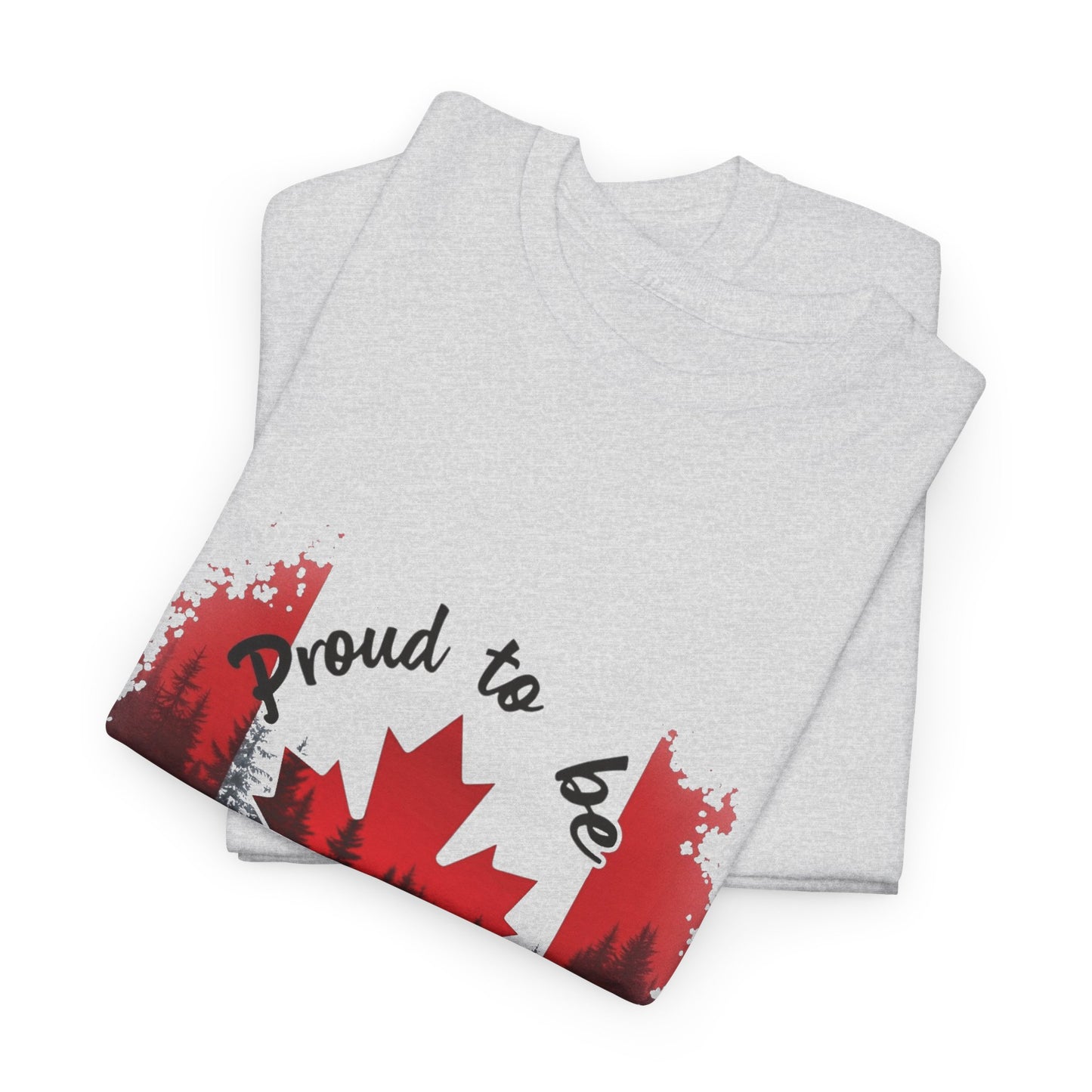 Proud to be Canadian T-Shirt – Bold Maple Leaf Design