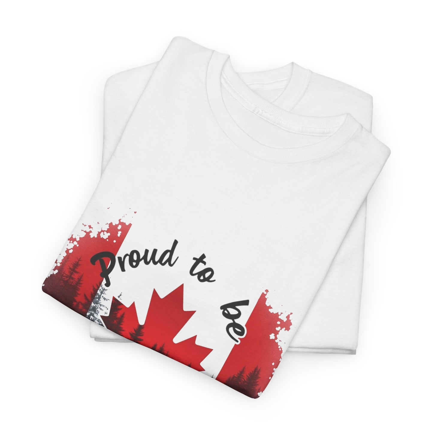 Proud to be Canadian T-Shirt – Bold Maple Leaf Design