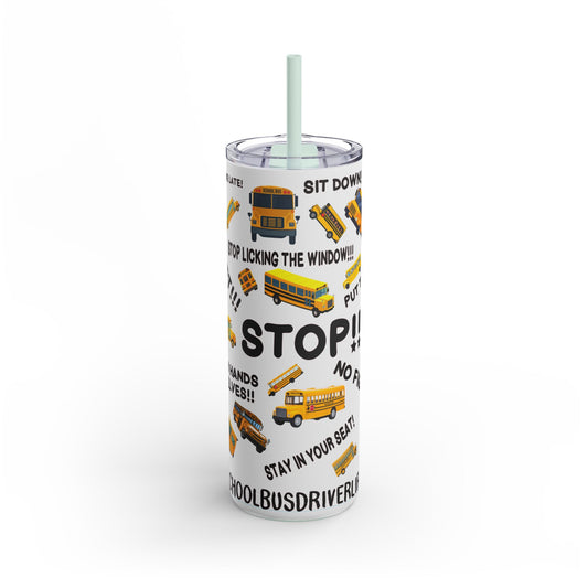 School Bus Commandments" 20 OZ Stainless Steel Tumbler