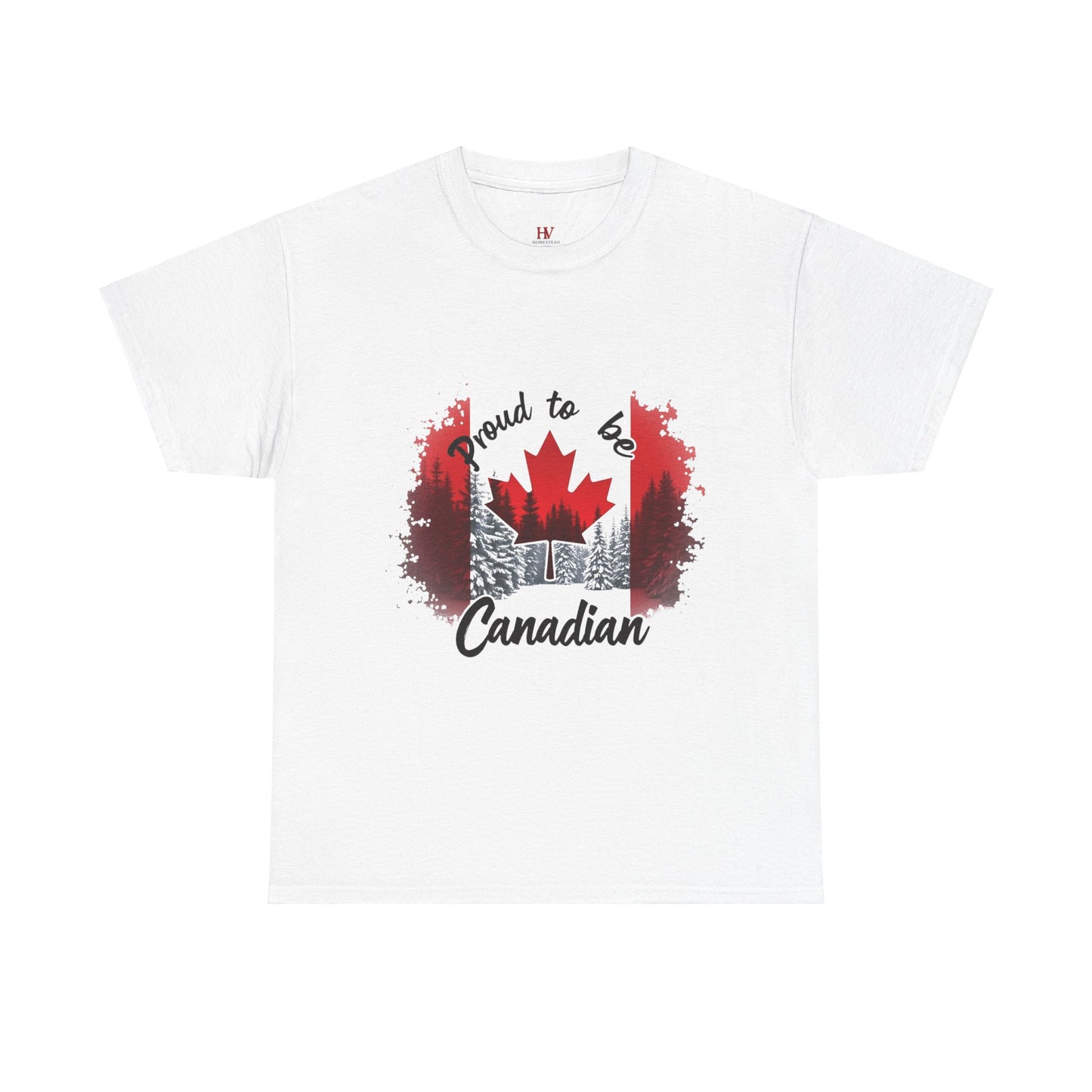 Proud to be Canadian T-Shirt – Bold Maple Leaf Design