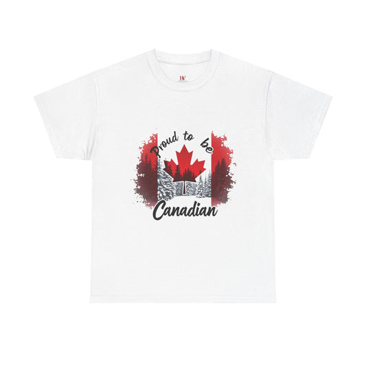 Proud to be Canadian T-Shirt – Bold Maple Leaf Design