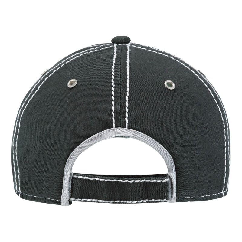 Back view of AJM 6E758M hat with Velcro cloth strap