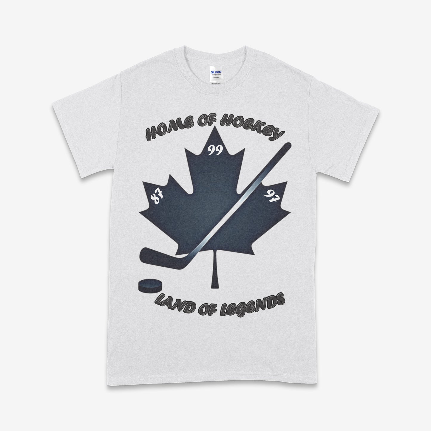 Home of Hockey, Land of Legends T-Shirt – Canadian Hockey Tribute Tee