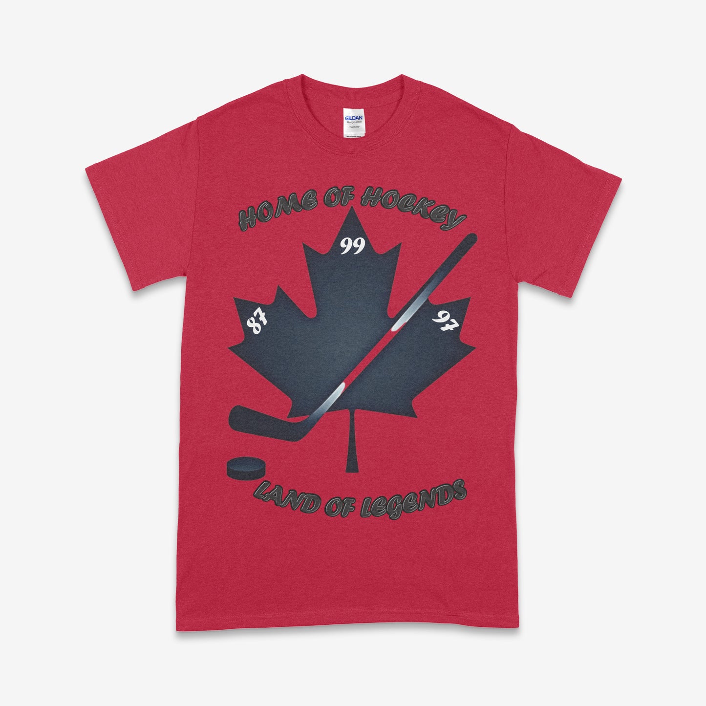 Home of Hockey, Land of Legends T-Shirt – Canadian Hockey Tribute Tee
