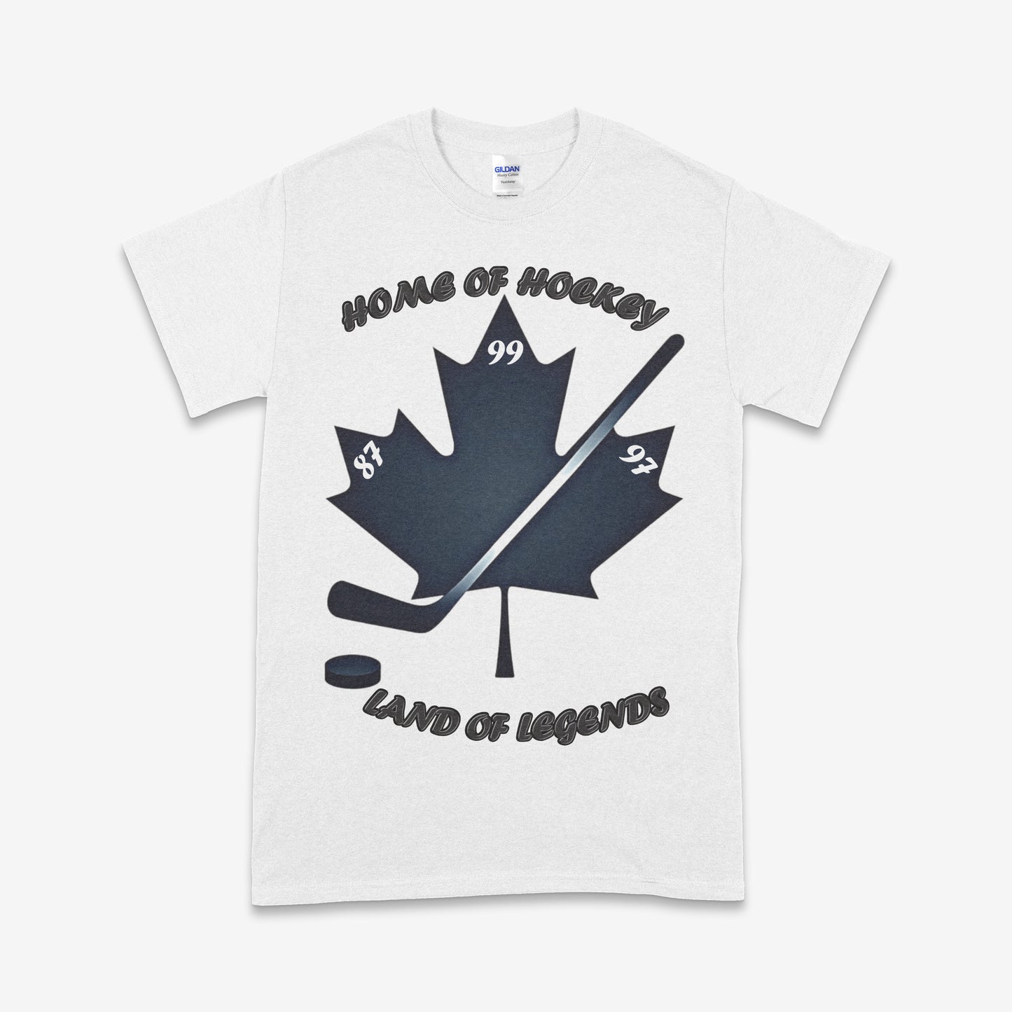 Home of Hockey, Land of Legends T-Shirt – Canadian Hockey Tribute Tee