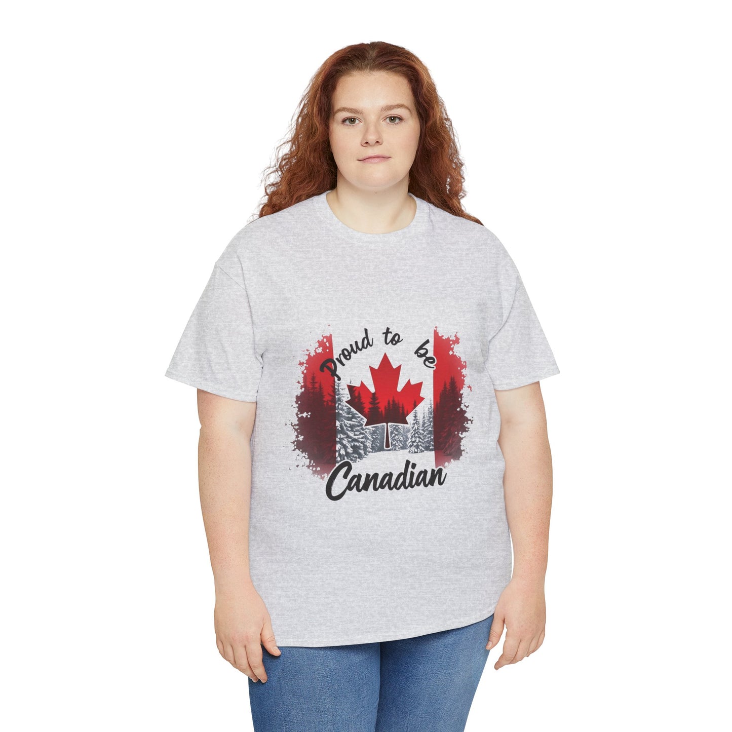 Proud to be Canadian T-Shirt – Bold Maple Leaf Design