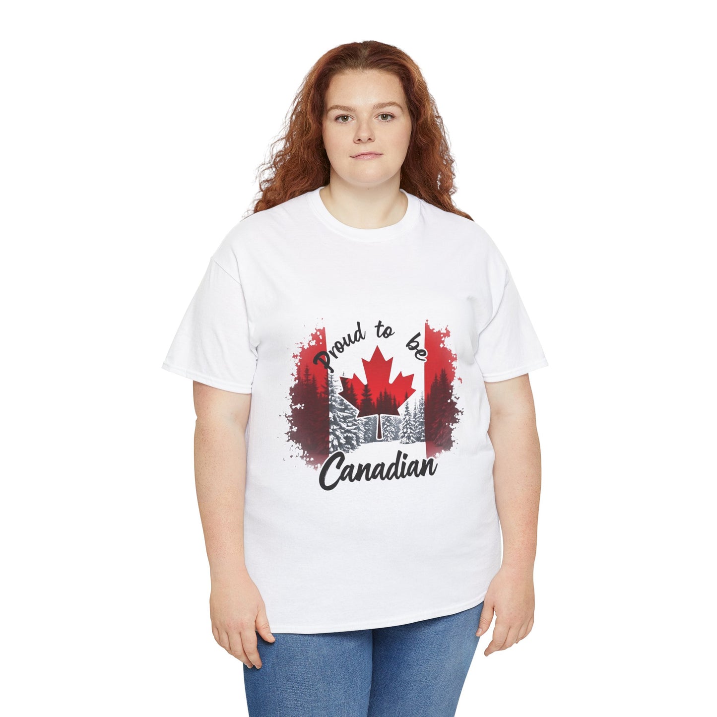 Proud to be Canadian T-Shirt – Bold Maple Leaf Design
