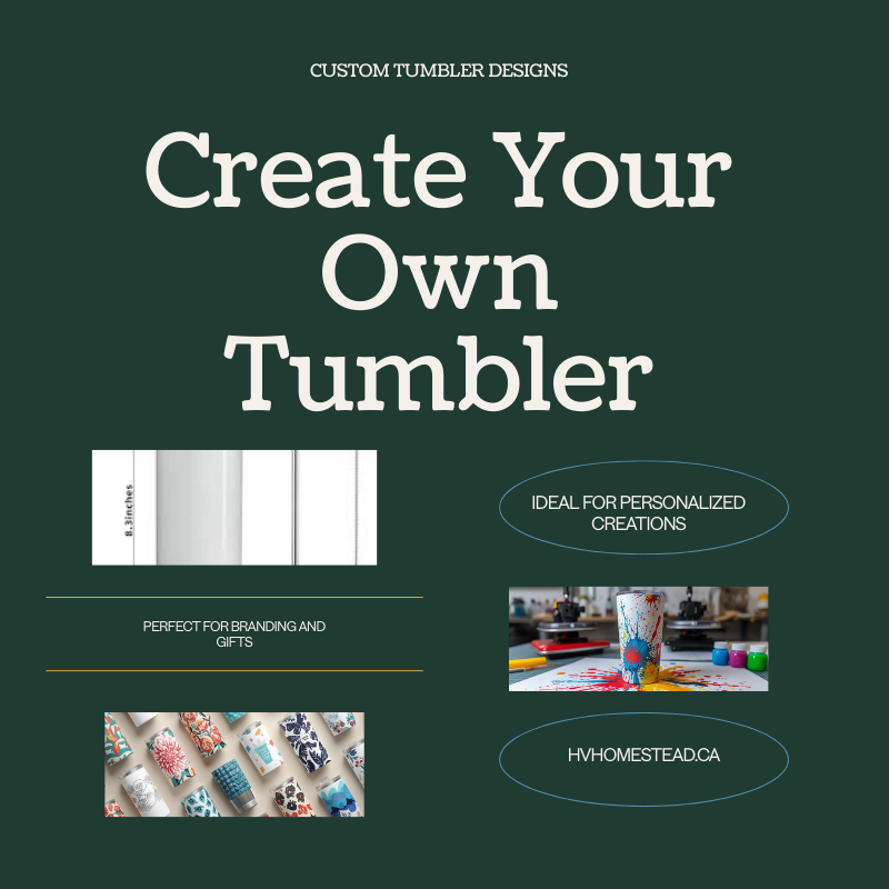 "Custom 20 oz skinny tumbler with full wrap printing and clear lid, straw, and straw cleaner."