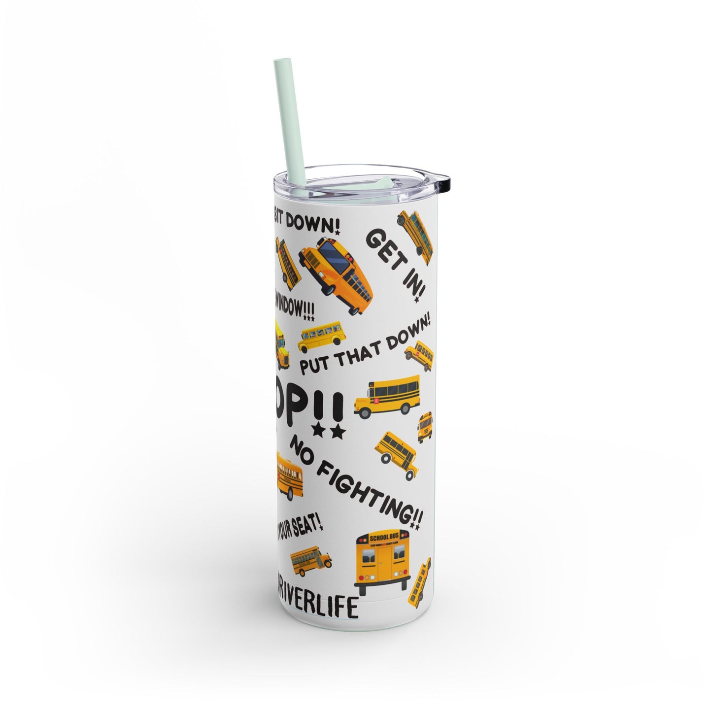 School Bus Commandments" 20 OZ Stainless Steel Tumbler