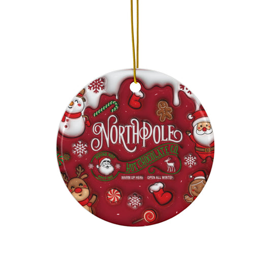 Christmas Sublimation Ornament 4-Pack – Festive Double-Sided Designs, Durable MDF Material