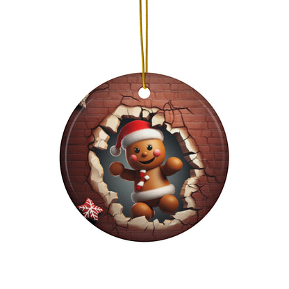 3D Christmas Ornaments Set –'Santa, Snowman, Gingerbread, and Elves,'