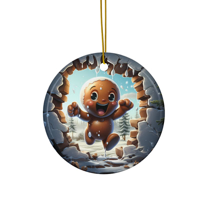 3D Christmas Ornament Set – 'Gingerbread, Reindeer, Teddy & Squirrel'