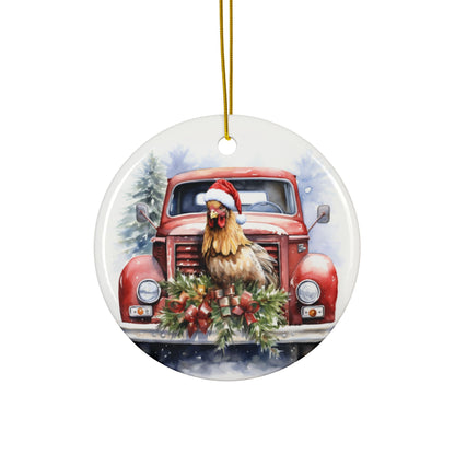 Christmas  Ornament Set  'Goat, Pig,Chicken and Cow'